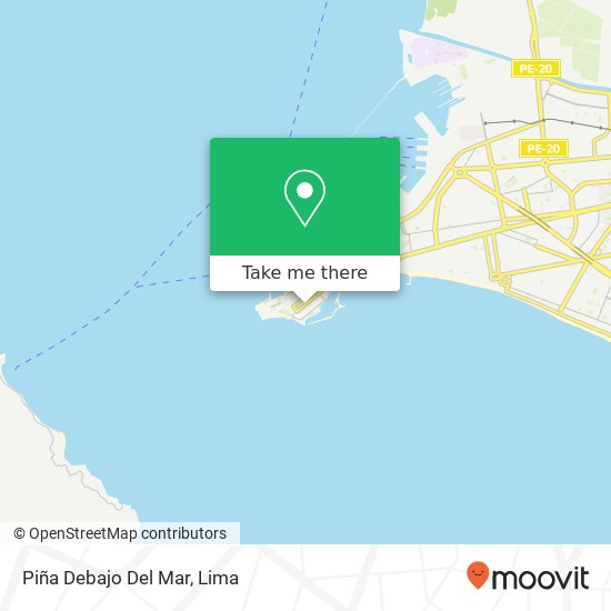 Piña Debajo Del Mar map