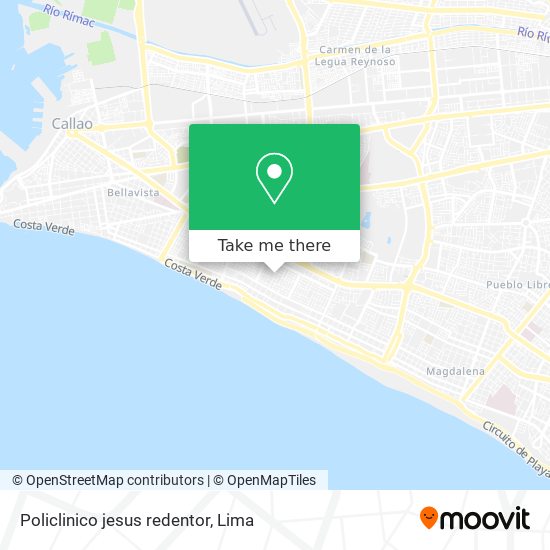 Policlinico jesus redentor map