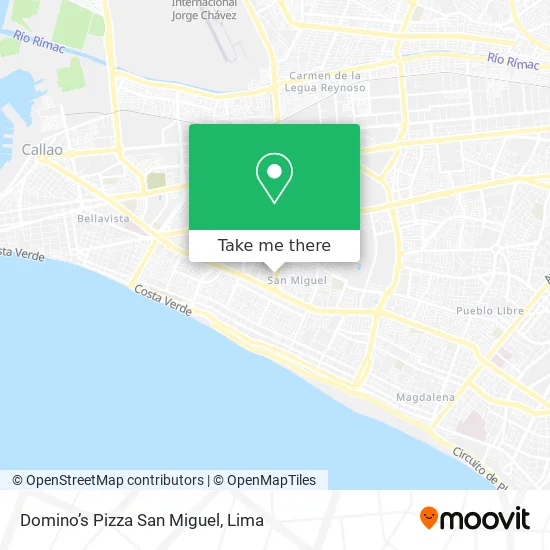 Domino’s Pizza San Miguel map