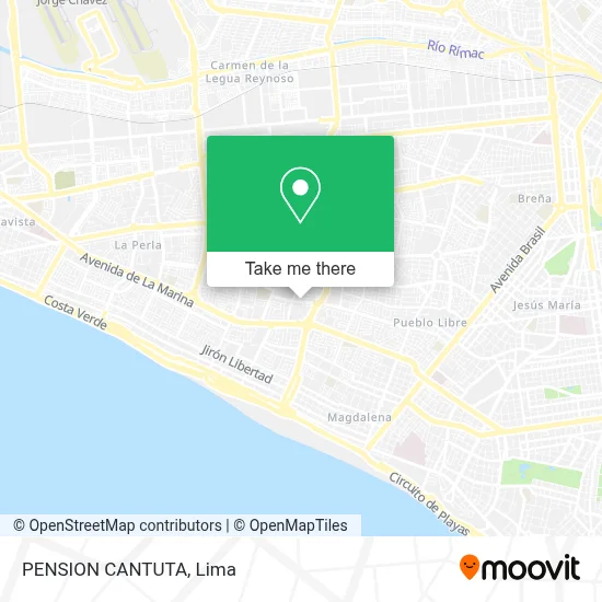PENSION CANTUTA map