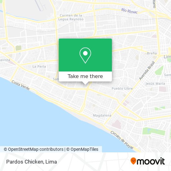 Pardos Chicken map