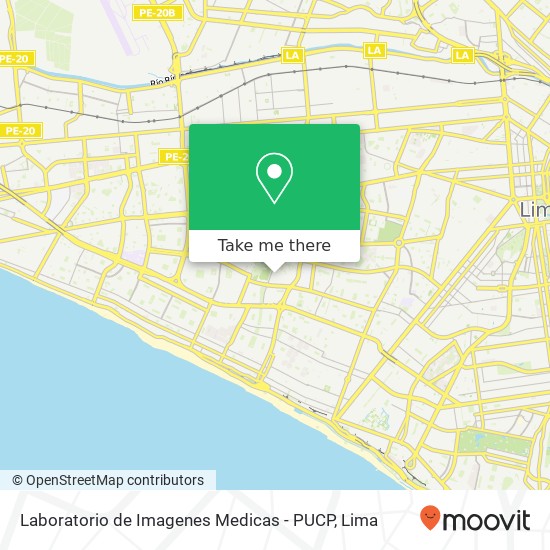 Laboratorio de Imagenes Medicas - PUCP map
