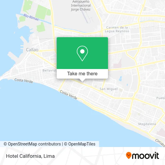 Hotel California map