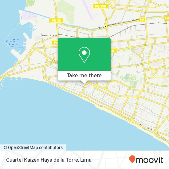 Cuartel Kaizen Haya de la Torre map