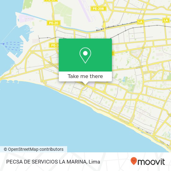 PECSA DE SERVICIOS LA MARINA map