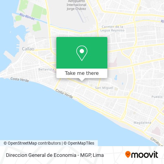 Mapa de Direccion General de Economia - MGP