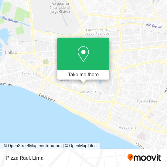 Mapa de Pizza Raul