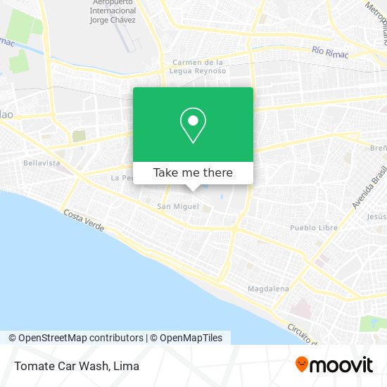 Tomate Car Wash map