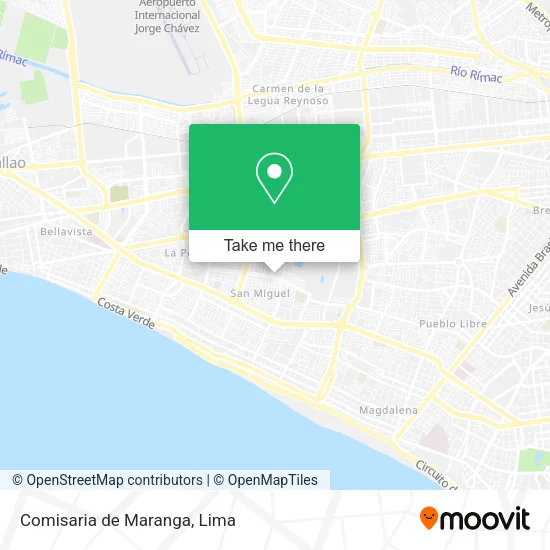 Mapa de Comisaria de Maranga