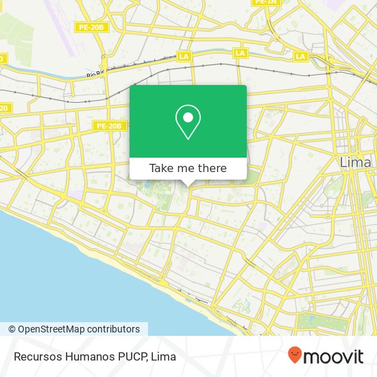 Recursos Humanos PUCP map