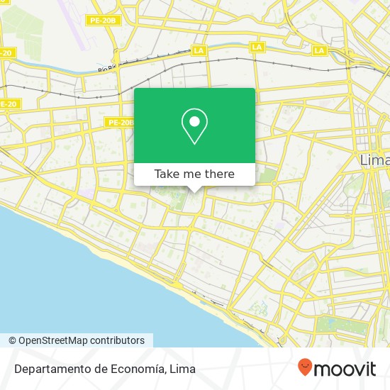 Departamento de Economía map