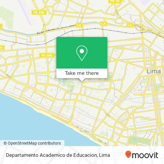 Departamento Academico de Educacion map