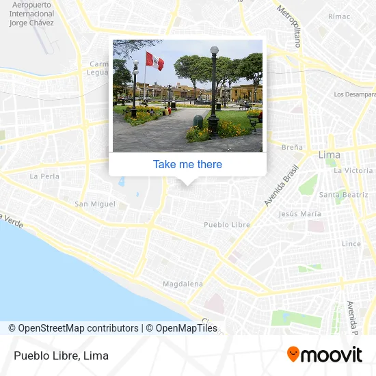 Mapa de Pueblo Libre