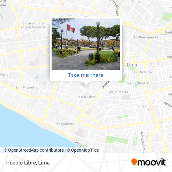 Mapa de Pueblo Libre