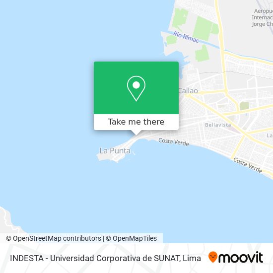 INDESTA - Universidad Corporativa de SUNAT map