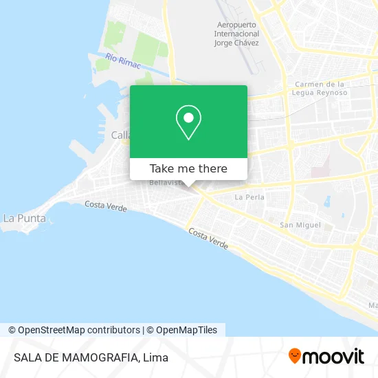 SALA DE MAMOGRAFIA map