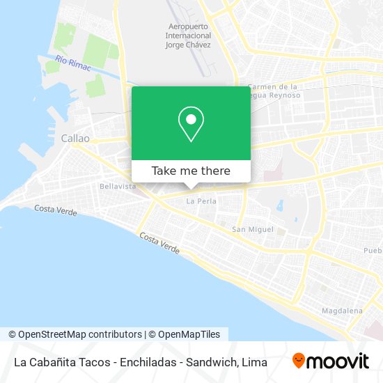 La Cabañita Tacos - Enchiladas - Sandwich map
