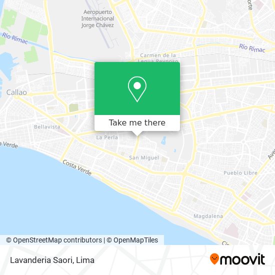 Mapa de Lavanderia Saori