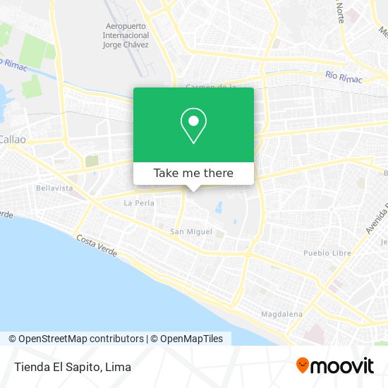 Mapa de Tienda El Sapito