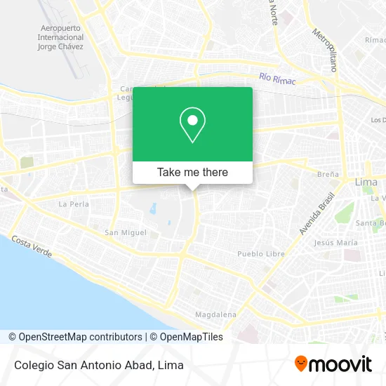 Mapa de Colegio San Antonio Abad