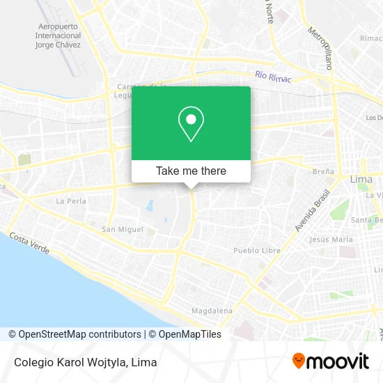 Mapa de Colegio Karol Wojtyla