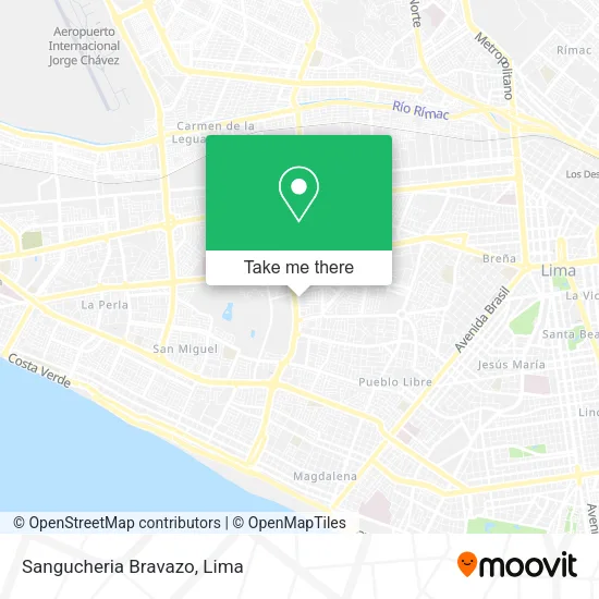 Mapa de Sangucheria Bravazo