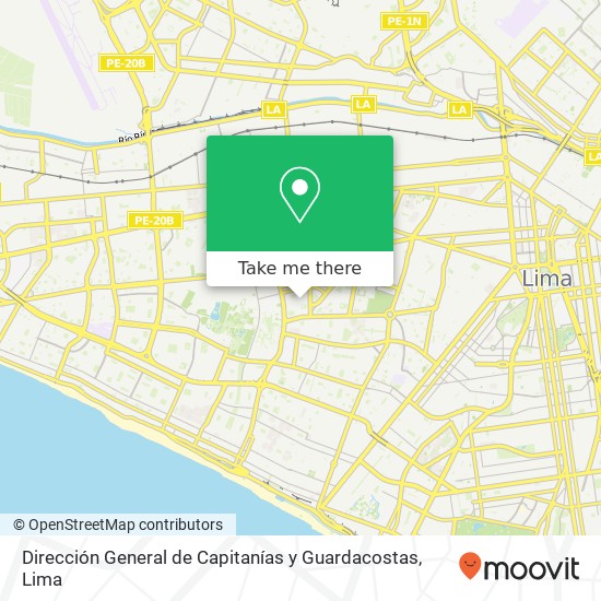 Dirección General de Capitanías y Guardacostas map