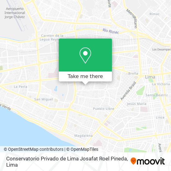 Conservatorio Privado de Lima Josafat Roel Pineda map