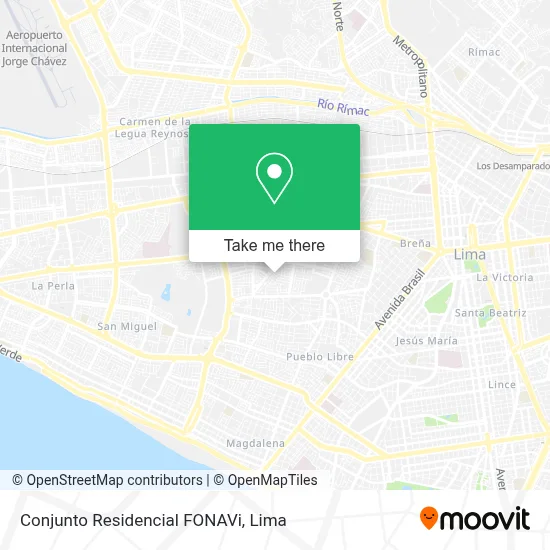 Conjunto Residencial FONAVi map