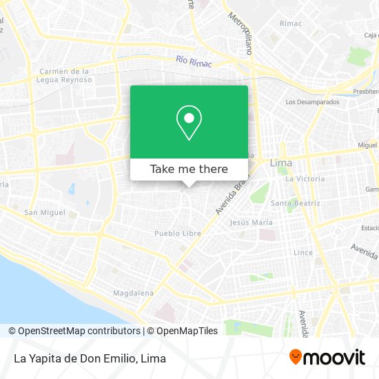 La Yapita de Don Emilio map