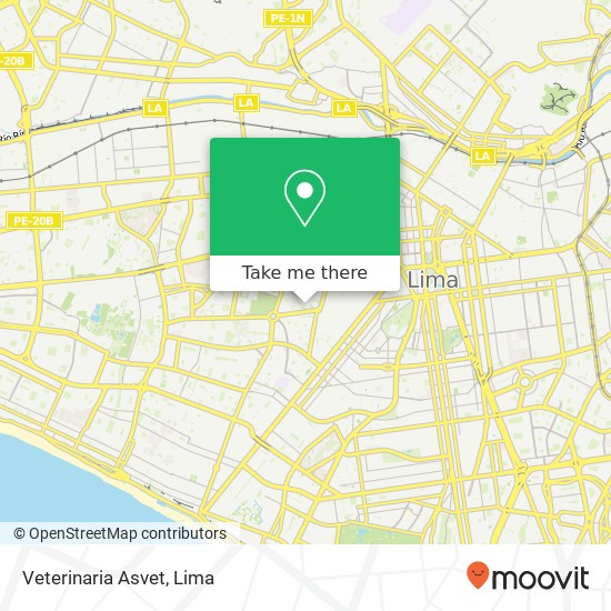 Veterinaria Asvet map