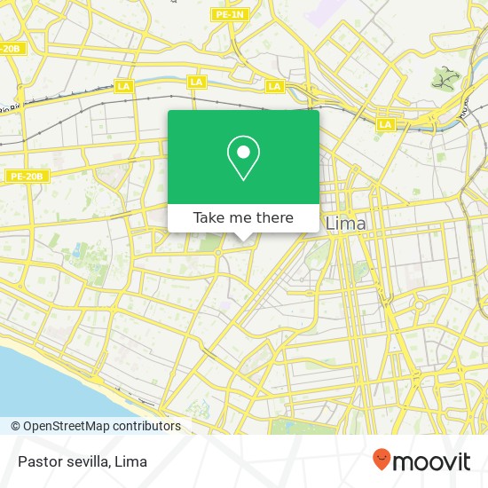 Pastor sevilla map