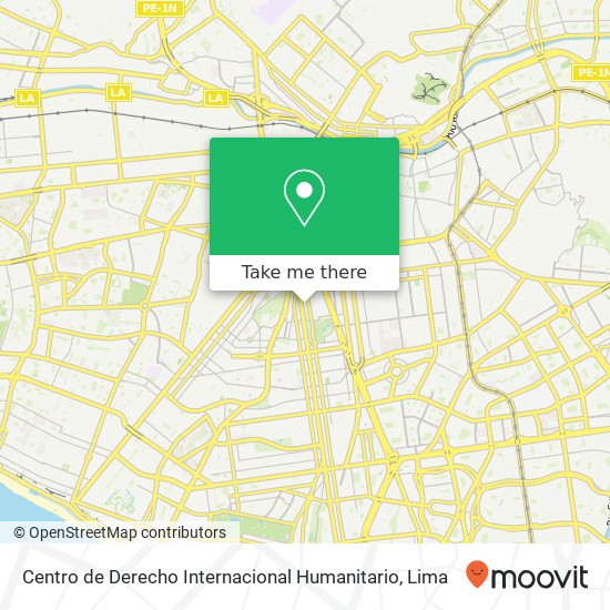 Centro de Derecho Internacional Humanitario map