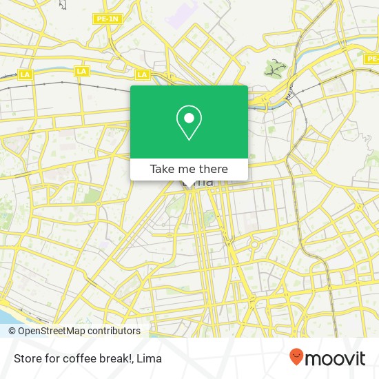 Store  for coffee break! map