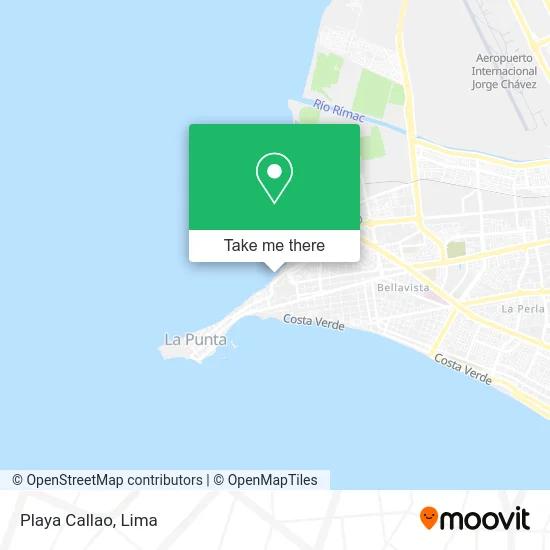 Playa Callao map