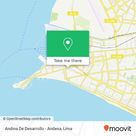Andina De Desarrollo - Andesa map