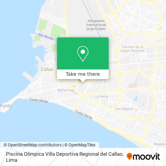 Piscina Olímpica Villa Deportiva Regional del Callao map
