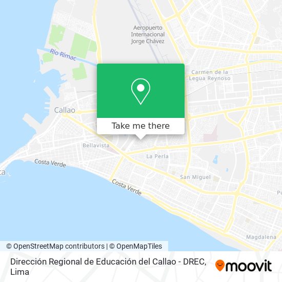 Dirección Regional de Educación del Callao - DREC map