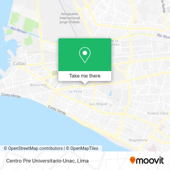 Centro Pre Universitario-Unac map