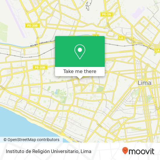 Instituto de Religión Universitario map