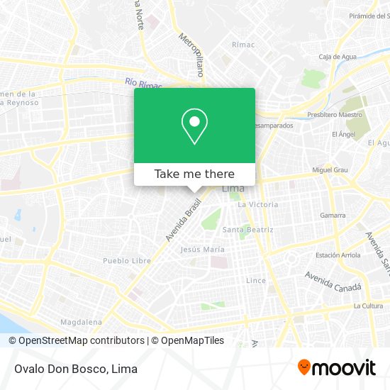 Mapa de Ovalo Don Bosco