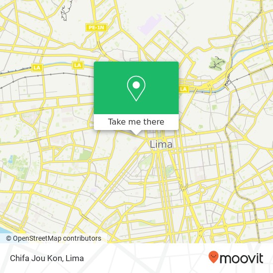 Chifa Jou Kon map
