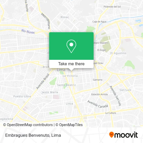 Mapa de Embragues Benvenuto