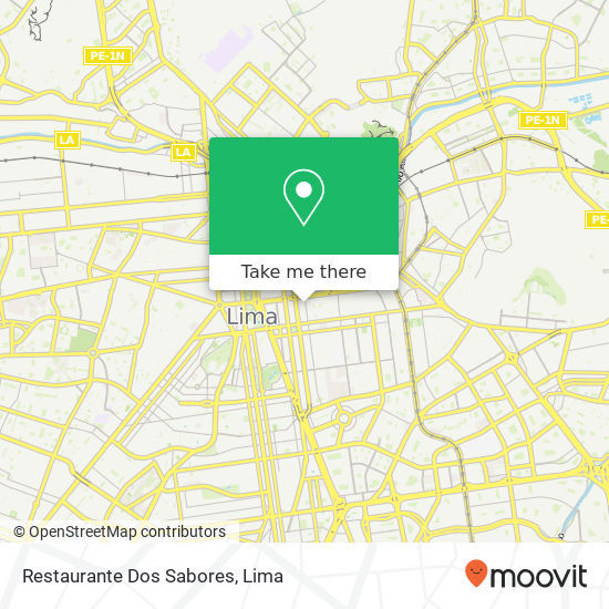 Mapa de Restaurante Dos Sabores