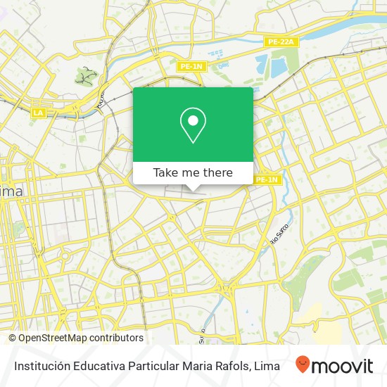 Institución Educativa  Particular Maria Rafols map