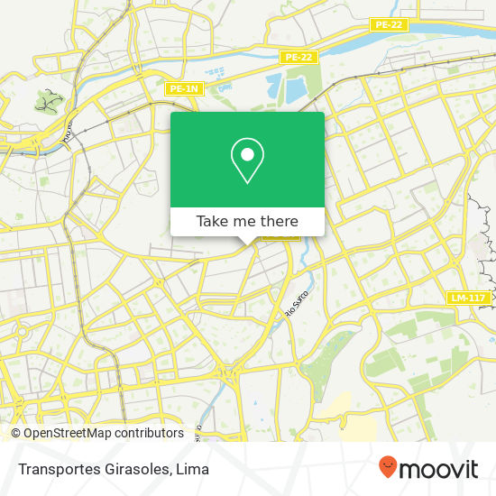 Transportes Girasoles map