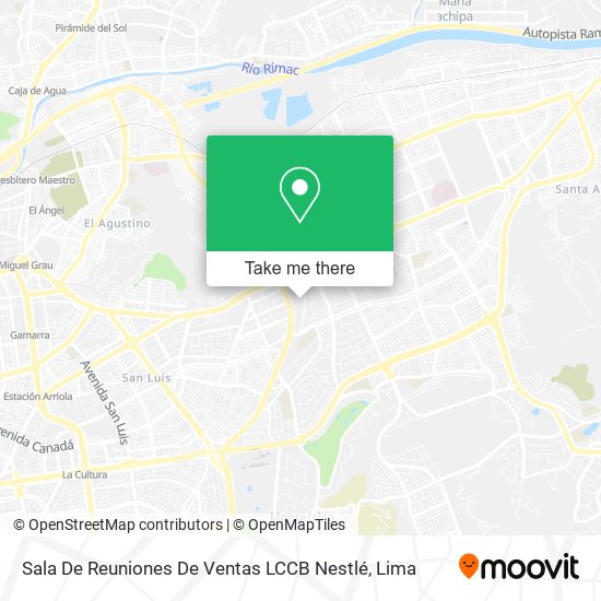 Sala De Reuniones De Ventas LCCB Nestlé map