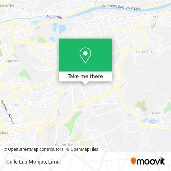 Mapa de Calle Las Monjas
