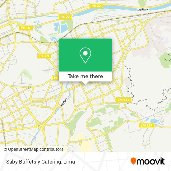 Saby Buffets y Catering map