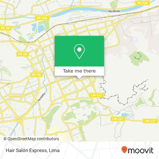 Hair Salón Express map